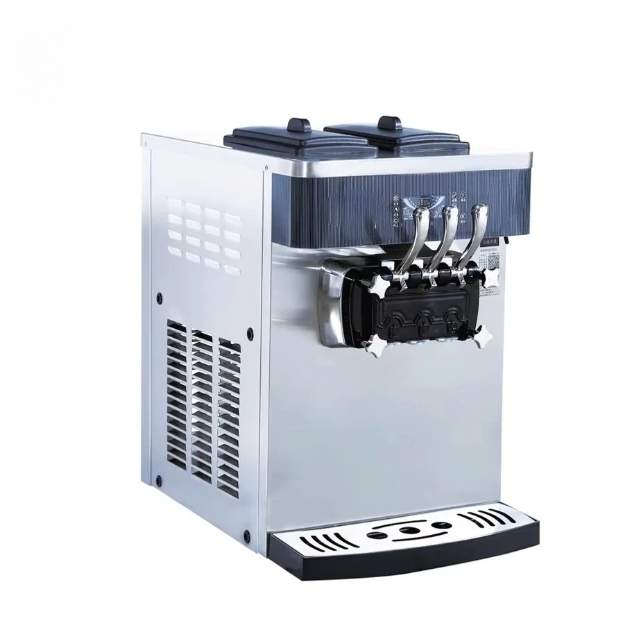 Commercial Table Top Three Flavors with air Pump Soft Serve Ice Cream Machine for Sale