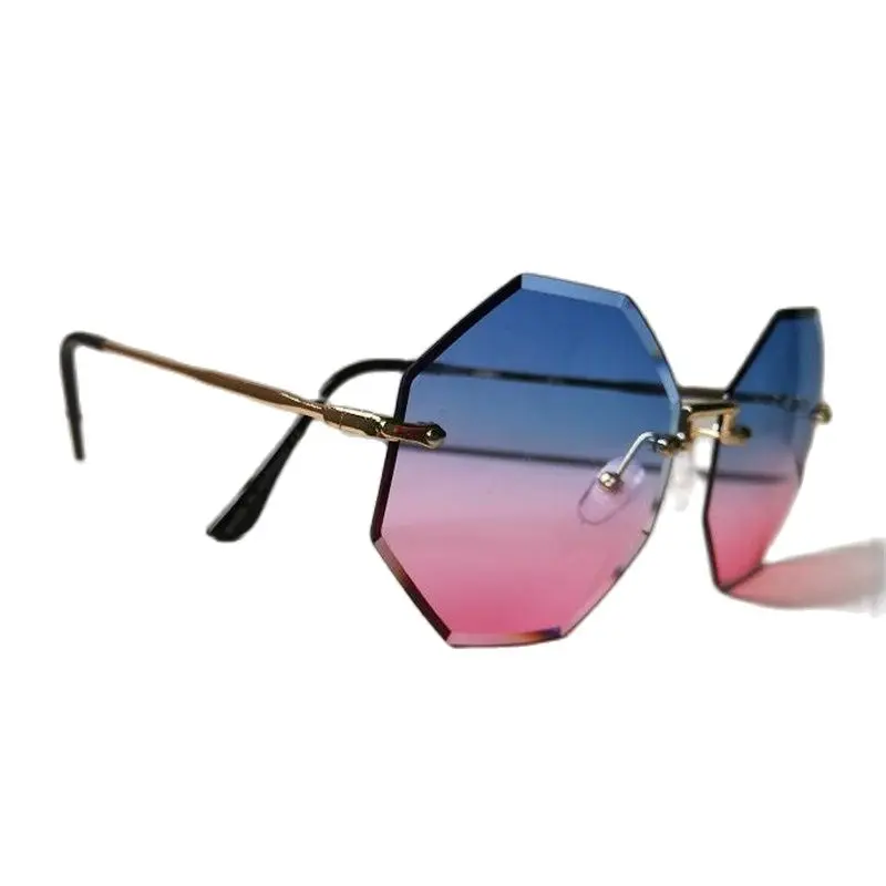 KAPELUS Octagonal sunglasses, polygonal glasses, trimming sunglasses, metallic sunglasses bb01