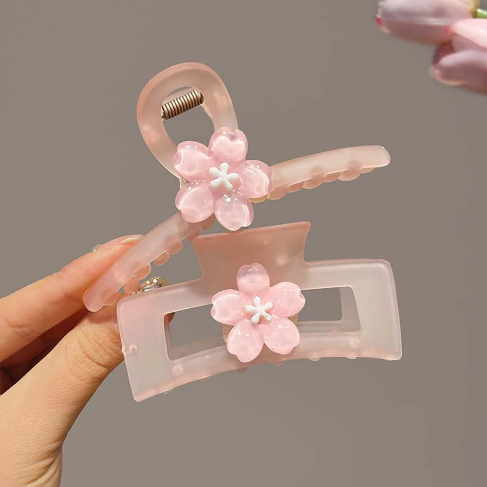 Sakura Sakura Hairpin Sweet Cherry Blossom Hair Accessories Flower Hair Claw Pink Hair Ornaments Sweet Barrettes Women