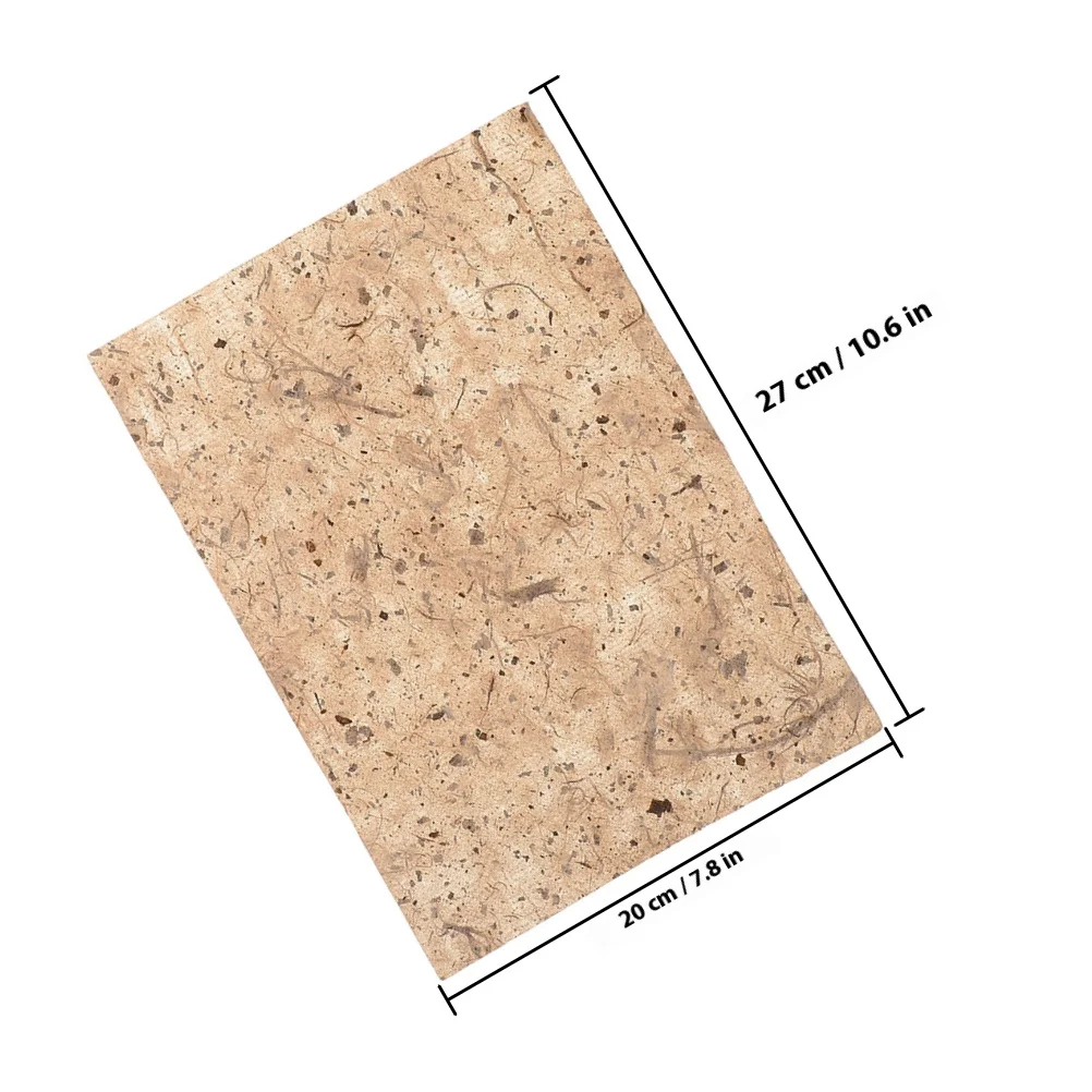 20 قطعة من أوراق الورق المصنوعة يدويًا نسيج النباح الطبيعي لبطاقات القصاصات العتيقة Decoupage اللوحة المشاريع الكتابة الحرفية