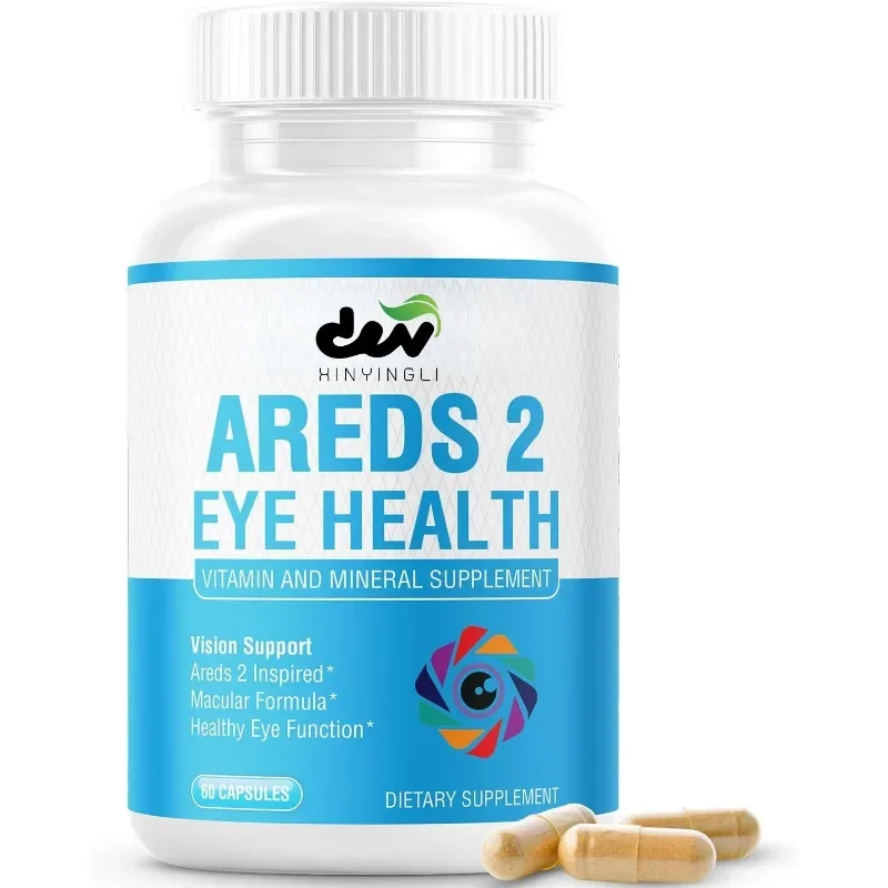 Eye vitamin and mineral supplements, containing lutein, vitamin C, zeaxanthin, zinc, and vitamins to enhance vision