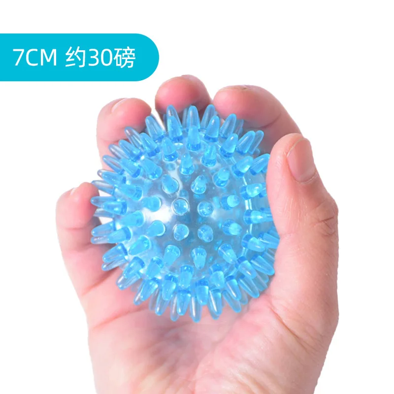 Spiky Ball Hollow Soft Transparent Strength Recovery Exercise Stress Relief Massage Ball for Hand Wrist view 4