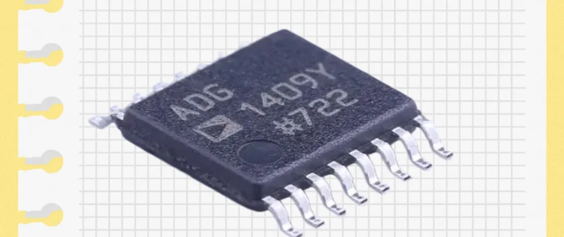 New ADG1409YRUZ-REEL7 TSSOP16 analog switch multiplexer ADG1409 4-channel ± 15 V/+12 V/± 5 V iCMOS multiplexer
