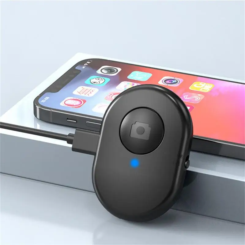 Rechargeable bluetooth-compatible Self-timer Selfie Stick Shutter Release Wireless Remote Controller Button for IOS Android