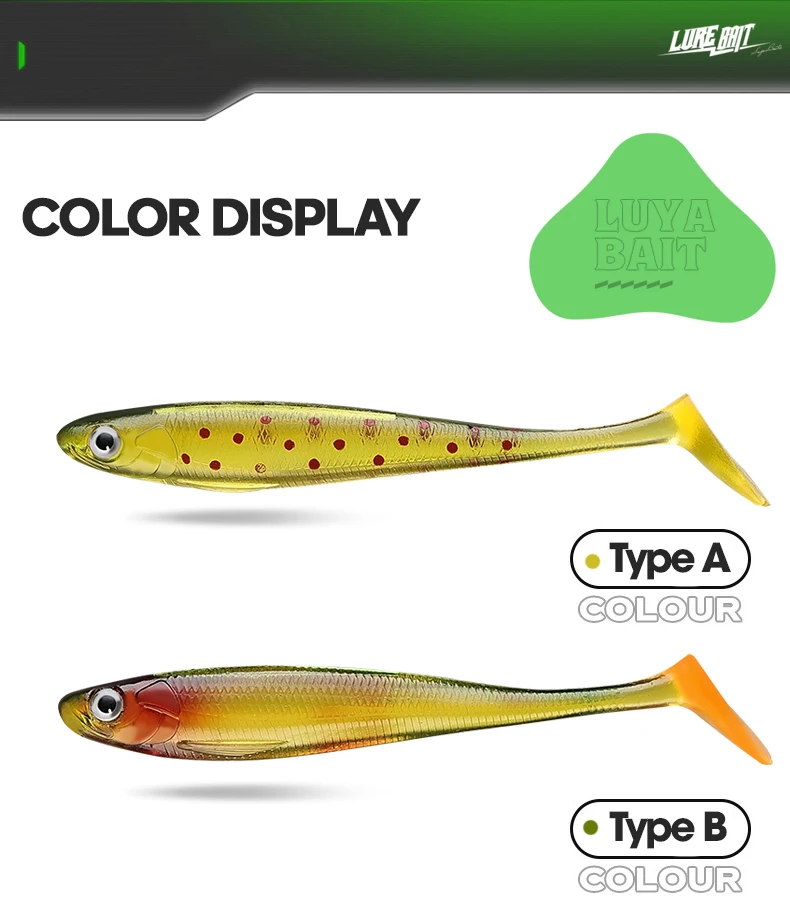 TAIYU 7-teiliges Set 9cm 6g Köder Weichköder T-Schwanz Weichköder Entenfuß-Fisch PVC Weichköder Simulationsköder Fischköder – Detail 9