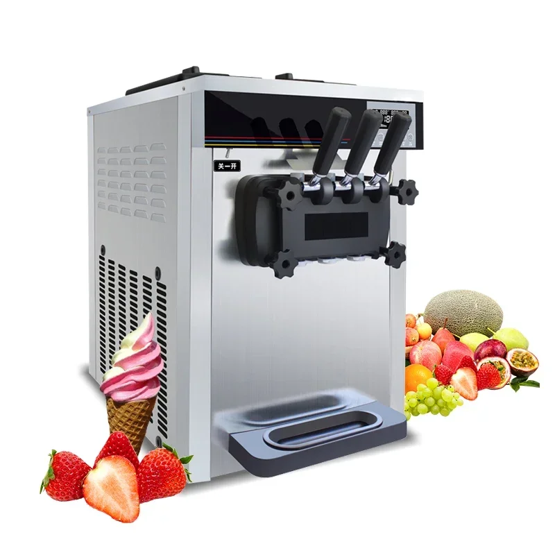 

%a Commercial automatic ice cream machine 3 flavors soft serve ice cream machine