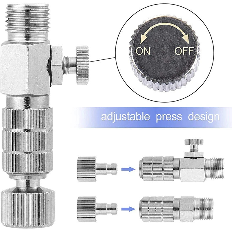 14Pcs Airbrush Adapter Set, Airbrush Quick Release Disconnect Couplers, Airbrush Adapter Kit Fitting Connector Kit