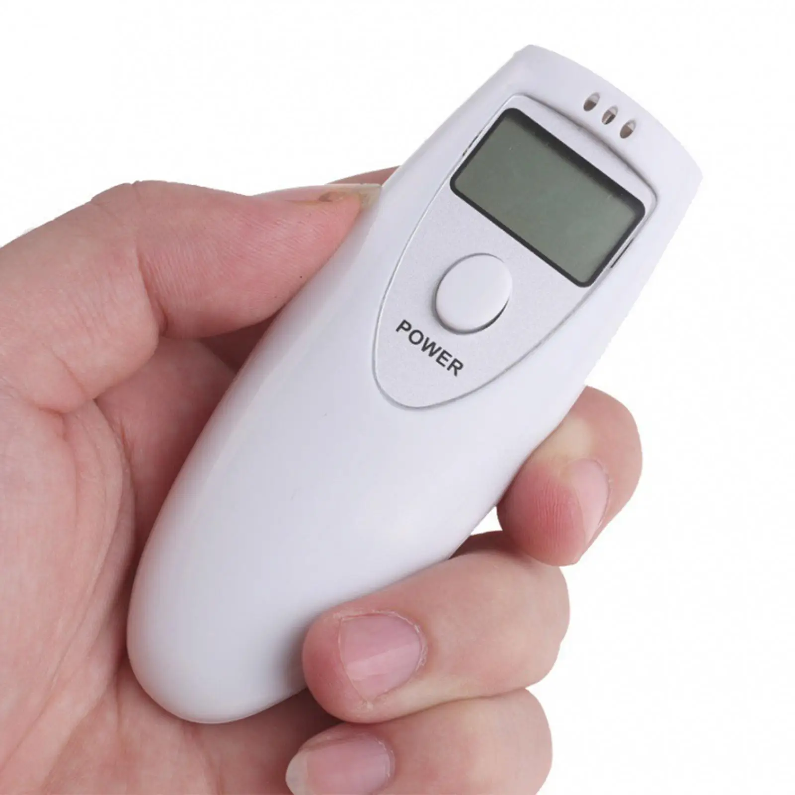 Mini Testing Tool 4.3x3 inch Breath Checker Quick Response and Resume, Convenient Saving White Lightweight