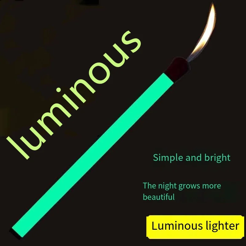 New Luminous Match Lighter Butane Flashlight Inflatable Butane Gas Lighter Home Aromatherapy Gas Range Ignition Gun Tools