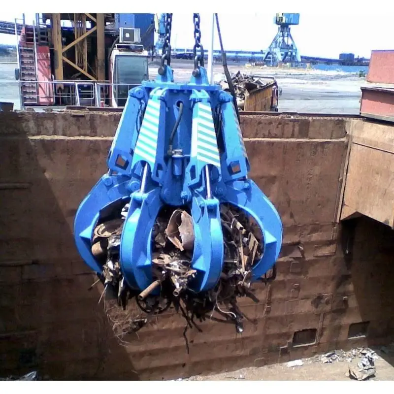 Customized 4/5 Claws Orange Peel Grapple Excavator Attachment 10-12Ton Capacity for Metal Scrap Handling