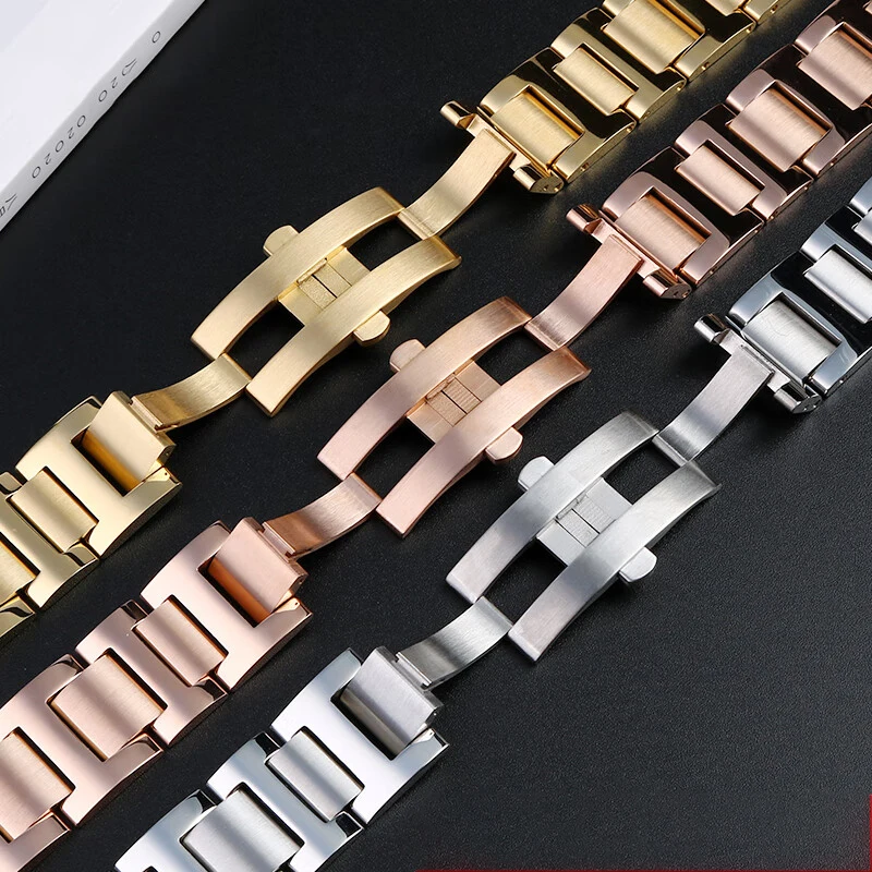 Aço inoxidável com pulseira de relógio masculino e feminino para cartier balão azul pulseira de relógio 14-8mm 16-8mm 18-11mm 20-12mm 22-14mm