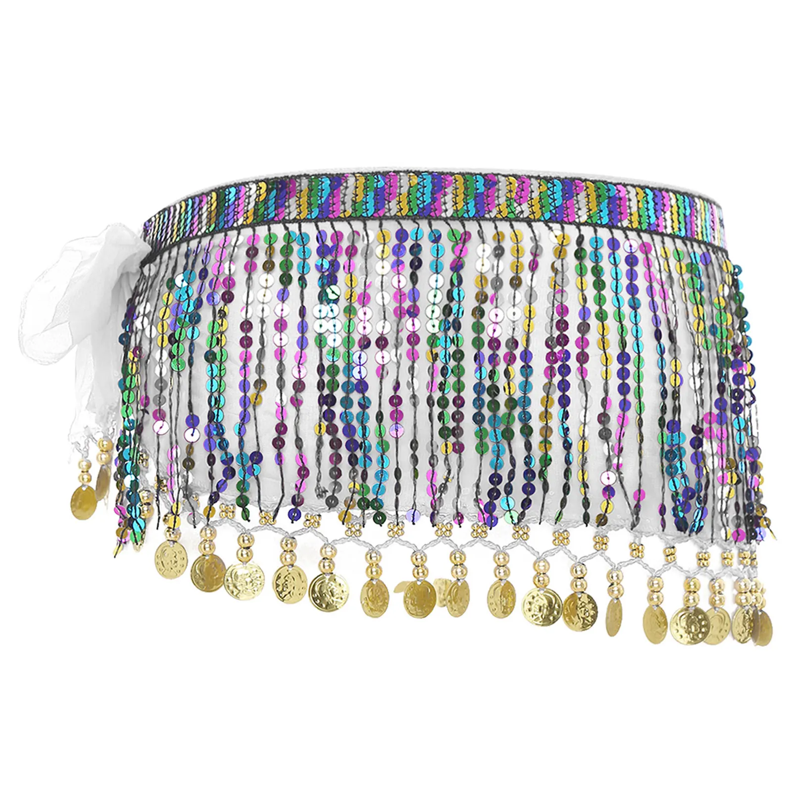 النساء الرقص الشرقي وشاح الورك حزام للف الوسط راقصة تنورة الإناث الهندي البطن تظهر الرقص أزياء مسرحية الترتر شرابات حزام