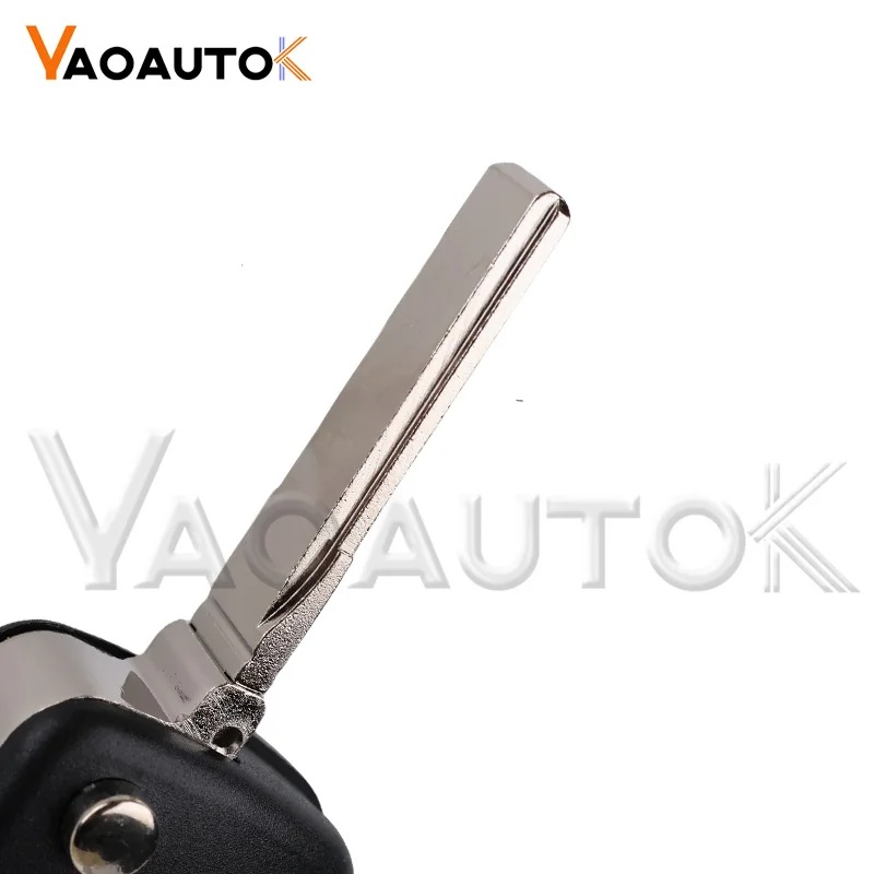 Flip Folding Car Key Shell For Audi Q7 B7 Q3 A3 TT A2 A8 A6 A6L A4 S5 C5 C6 B6 Replacement Flip Remote Car Key Case 3 Buttons