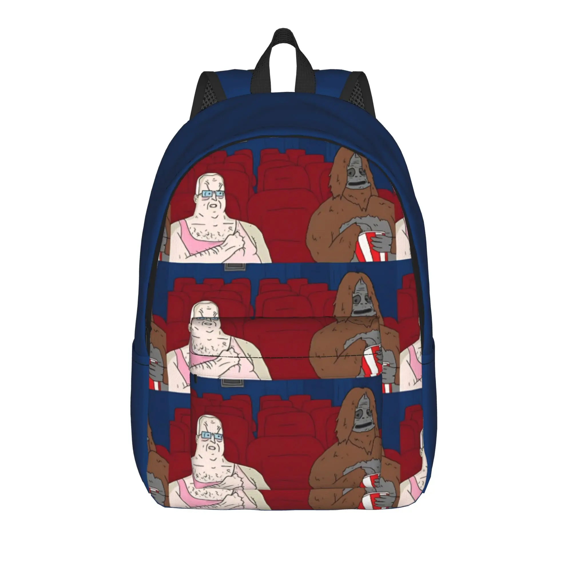 Back to school season Large Capacity vintage rugged cartoon Daypack The Big Lez Show Teenager Handbag Backpack