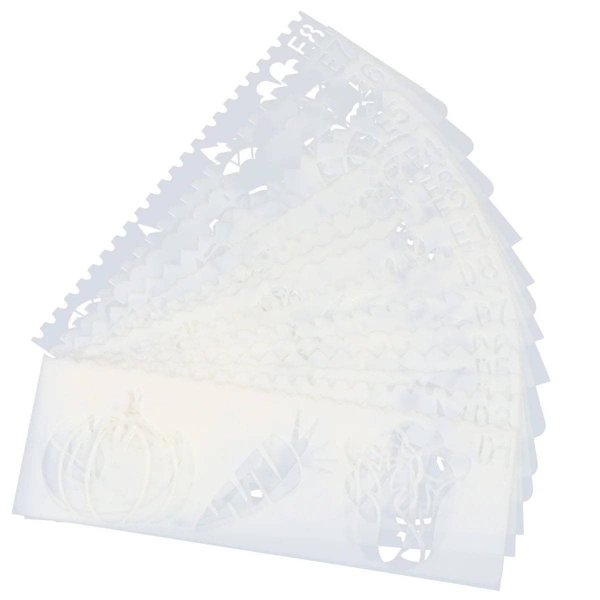 ชุดลายฉลุพลาสติกแบบโปร่ง 32 ชิ้น น้ำหนักเบา พกพาสะดวก สำหรับเด็ก งานศิลปะ งานฝีมือ แบบฝึกหัดระบายสีสำหรับเด็ก