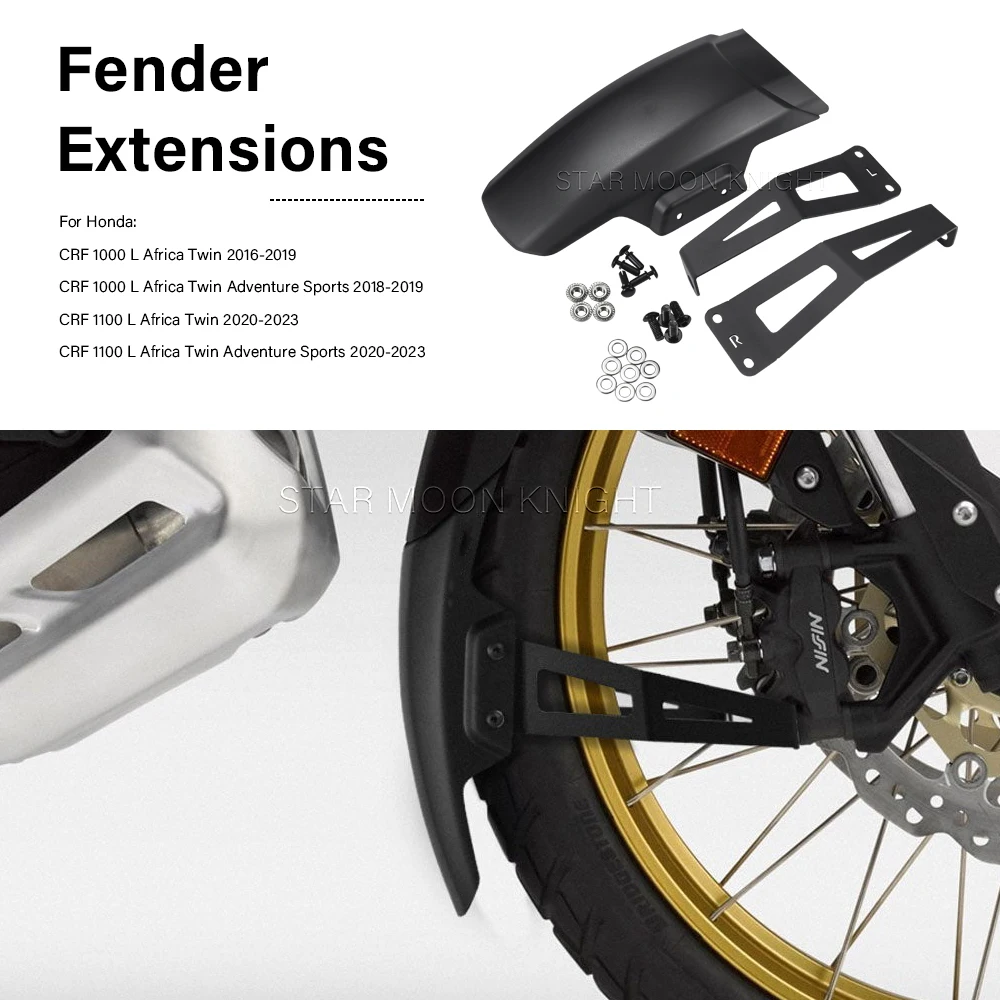 

Front Fender Extensions For Honda CRF 1000 L Africa Twin CRF 1100L Africa Twin Adventure Sports Fender Extender