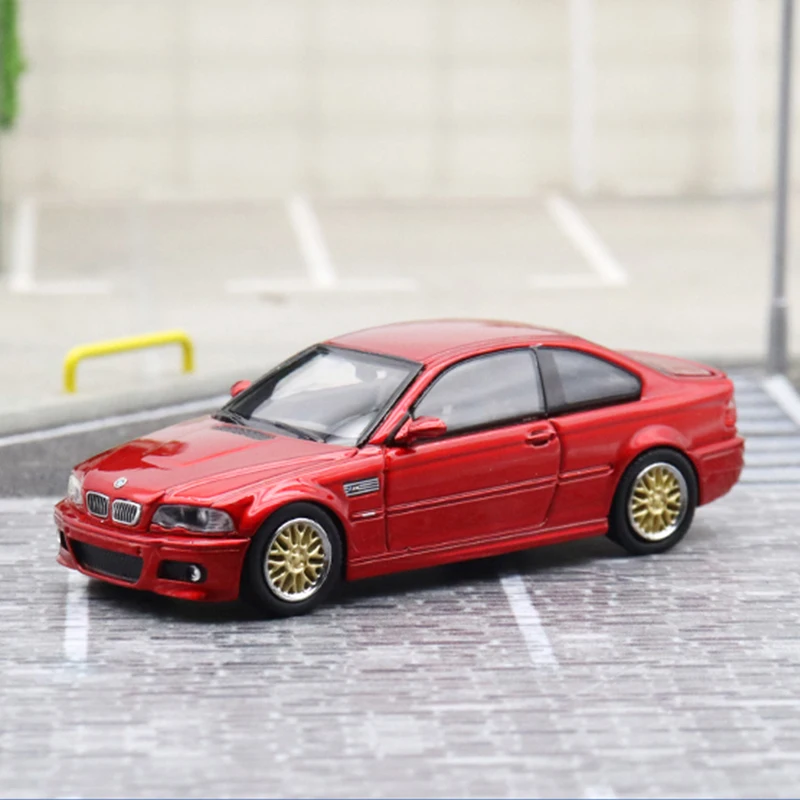 SH&SW 1:64 Scale  E46 M3 Simulation Alloy Car Model Static Display Collectible Toy Gift Souvenir Decration