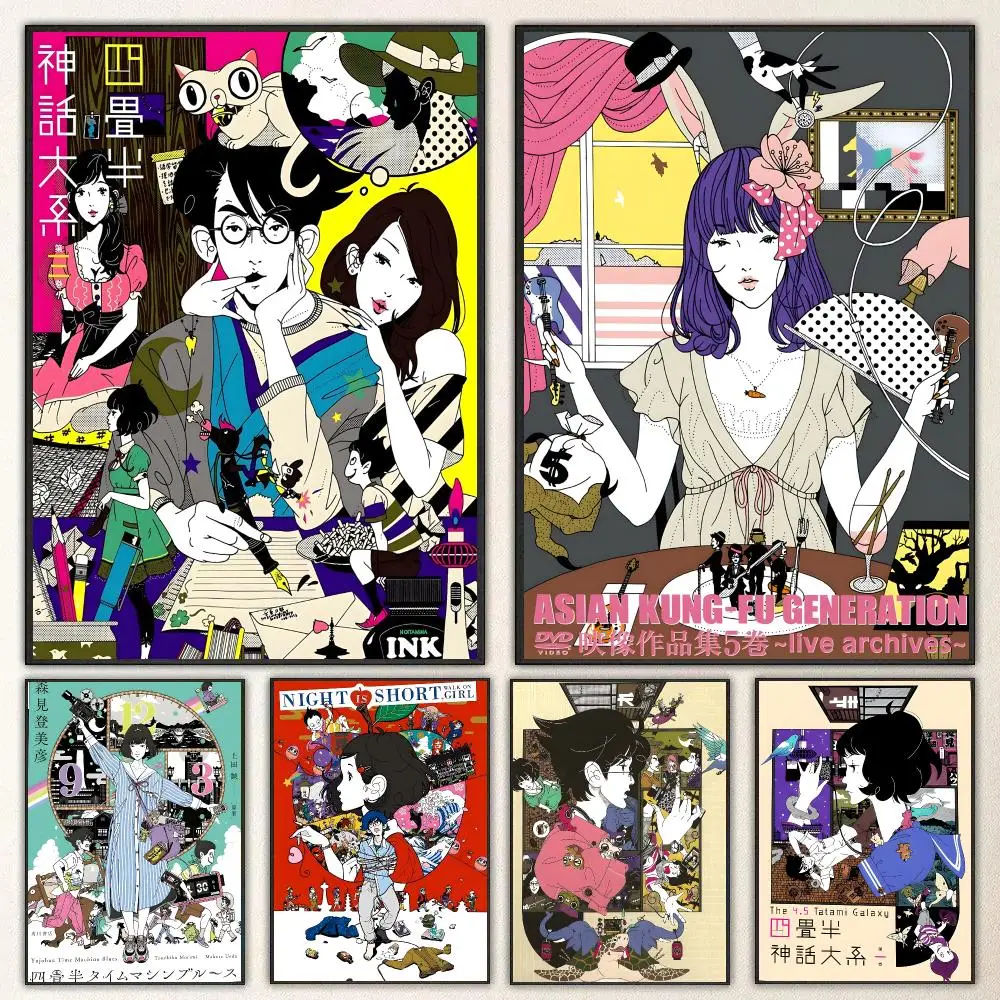 Anime The Tatami Galaxy Poster High-definition  poster stickers, suitable for bedroom, living room, home decoration