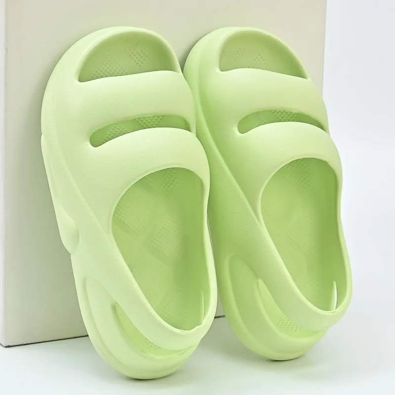 Portable Women Sandals Summer 2023 Platform Cloud Shoes Beach Outdoor EVA Soft Thick Sole Non-slip Plus Size Ladies Footwear