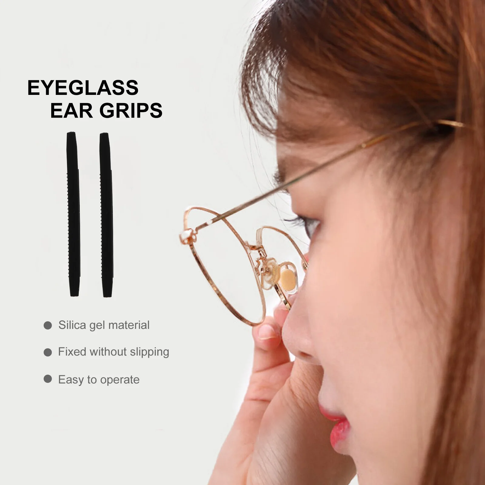 10 Pairs Glasses Non-slip Foot Cover Clear Stand Tool Temple Cushion End Tips Eyeglasses Silica Gel Replacement Sleeve Silicone