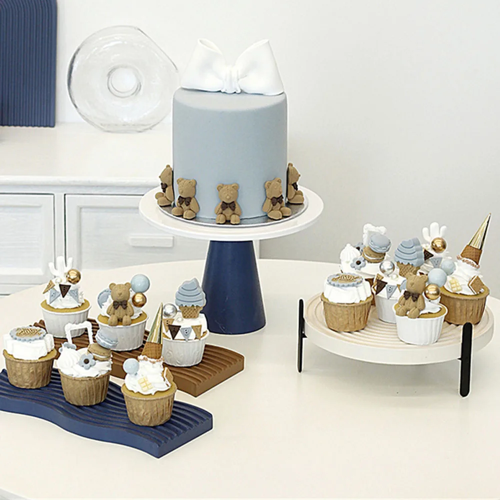 

bear cake model artificial fake dessert kids children party supplies baby shower decoration happy birthday simulation cupcake