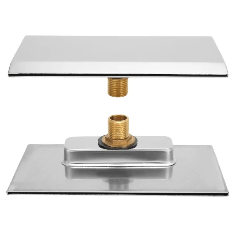 

Излив для ванны с водопадом G1/2 Внешняя резьба СПА Ванная комната Бассейн Плавательный бассейн Серебряная настенная насадка для выхода водопада