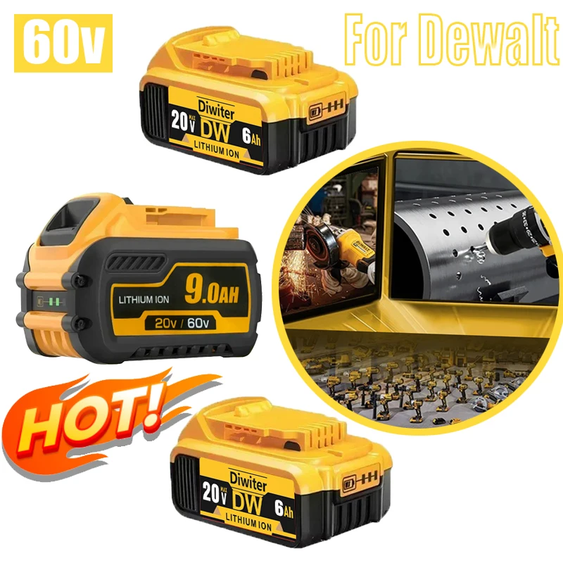 

for DeWalt 18v 20Volt Max Lithium Ion Batteries 20V 3Ah DCB203 Li ion Battery ReplacementDCB206 DCB205 DCB204 DCB200Power Tools