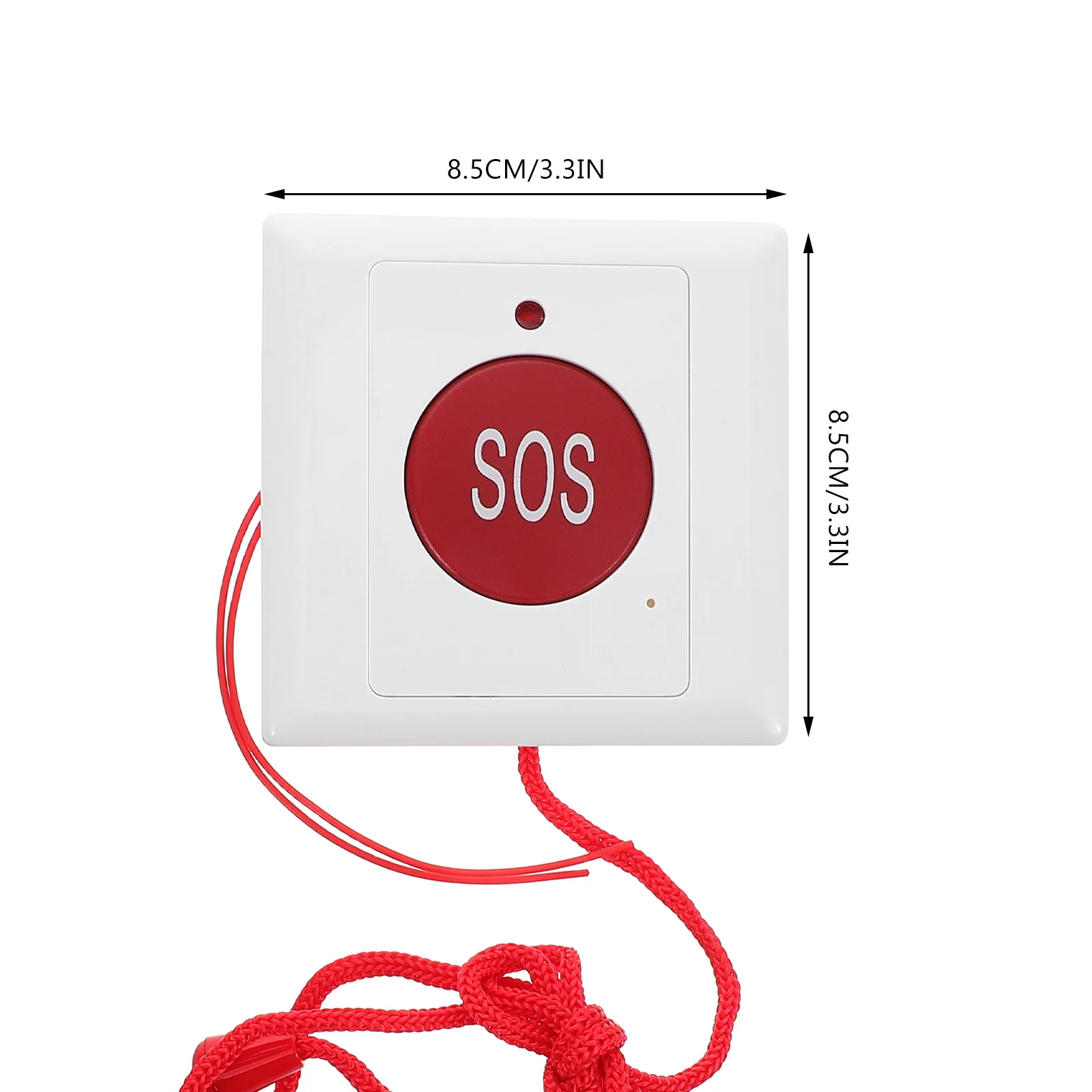 Call Button for Elderly Emergency Alert Device with Cord Wall Mount Bed Bell Portable Safety Tool for Home Use