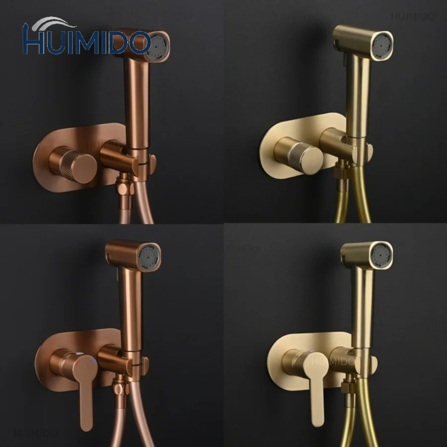 Hot Cold Bidet Sprayer Set Ducha Higienica Pra Banheiro Bathroom Toilet Sprayer Handy Bidet Shower High Pressure Nozzle