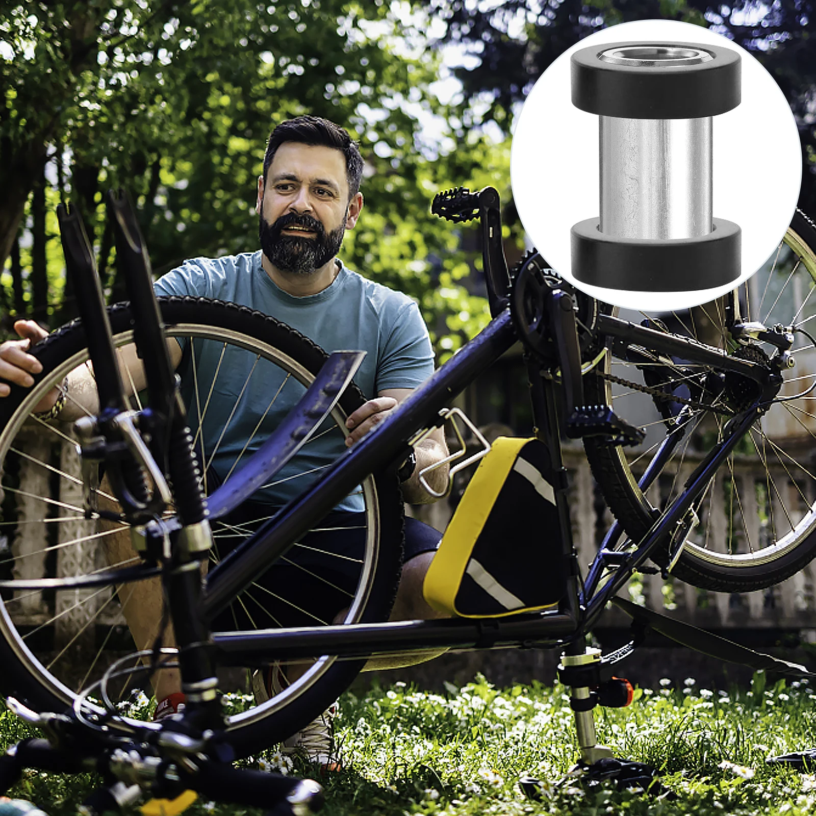 

2 Pcs Shocks Absorber Bushing Aluminum Alloy Durable Rust Resistance Shocks Absorption Bushing Bike Suspension Mount Hardware
