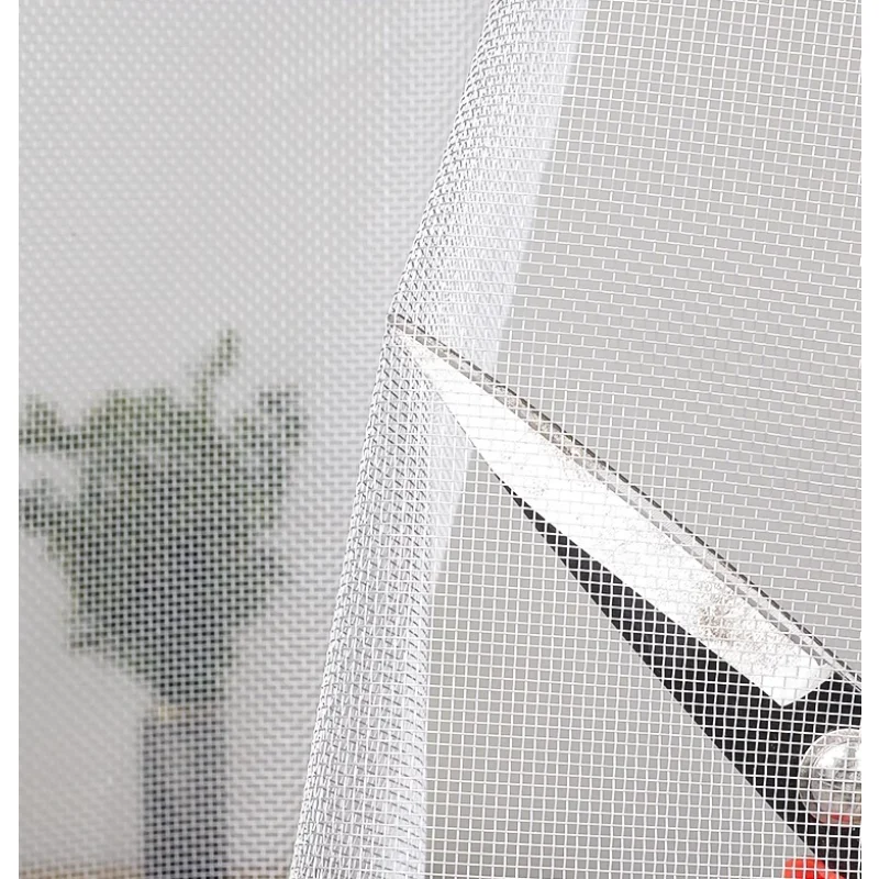 ستارة باب مغناطيسية بيضاء منزلية، باب شاشة لمنع لدغة البعوض في الصيف، صامت مشفر ذاتي اللصق وغير مسامي #3