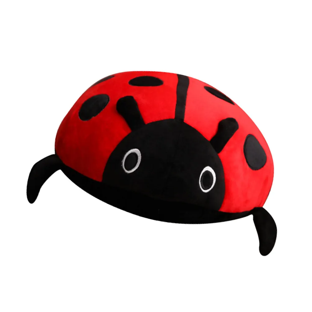 1Pcs Cartoon Coccinella Septempunctata Stuffed Insect Decoration 40Cm Cute Holiday Gift for Home Office Party Festive Atmosphere