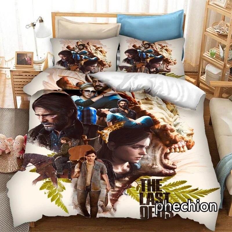 

Набор постельного белья phechion The Last of Us Part II с 3D принтом, пододеяльники, наволочки, цельный Комплект постельного белья, s постельное белье K301