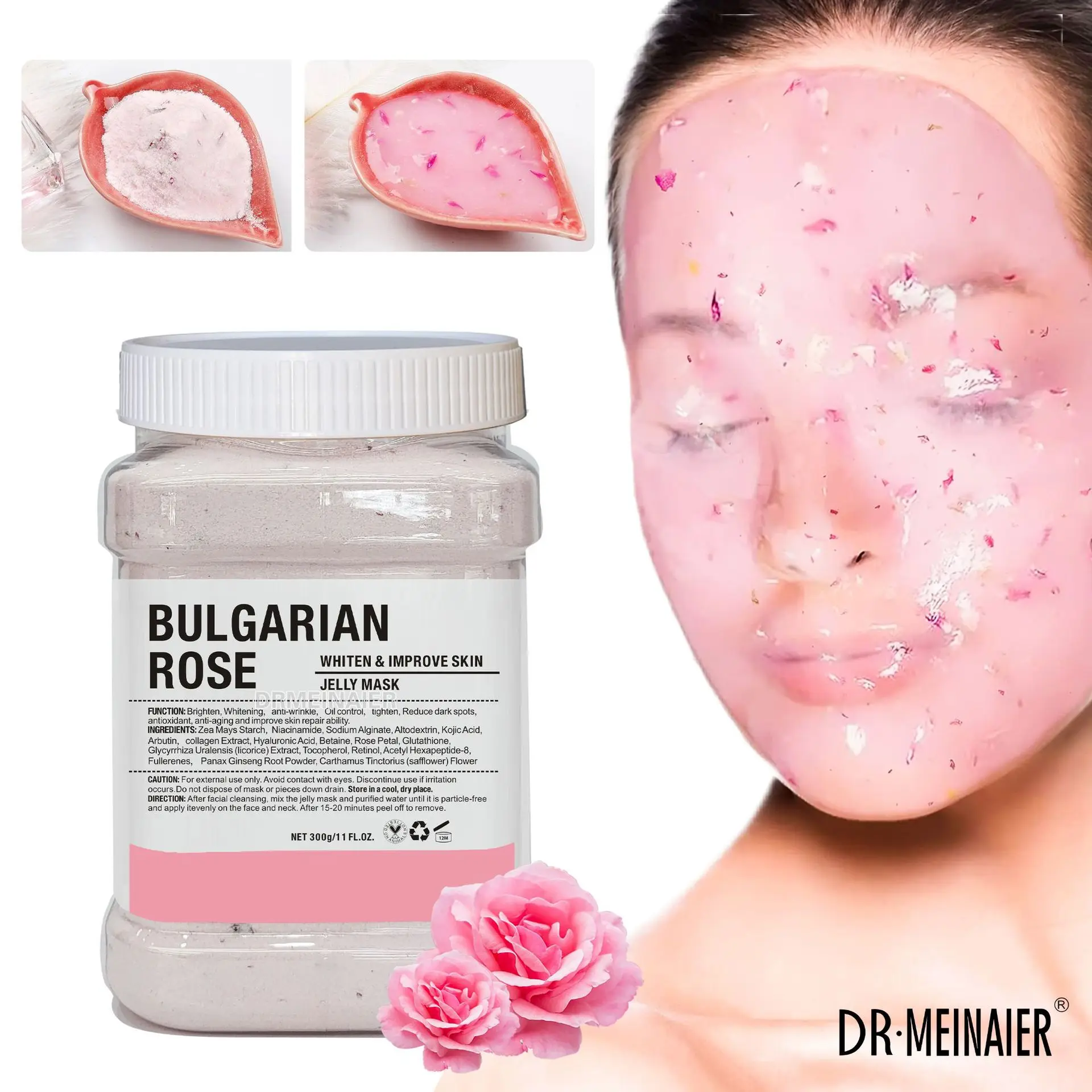 Rose Petal Crystal Jelly facial mask Powder Shrinks Pores Moisturizes Moisturizes and Brightens Skin Tone 650g