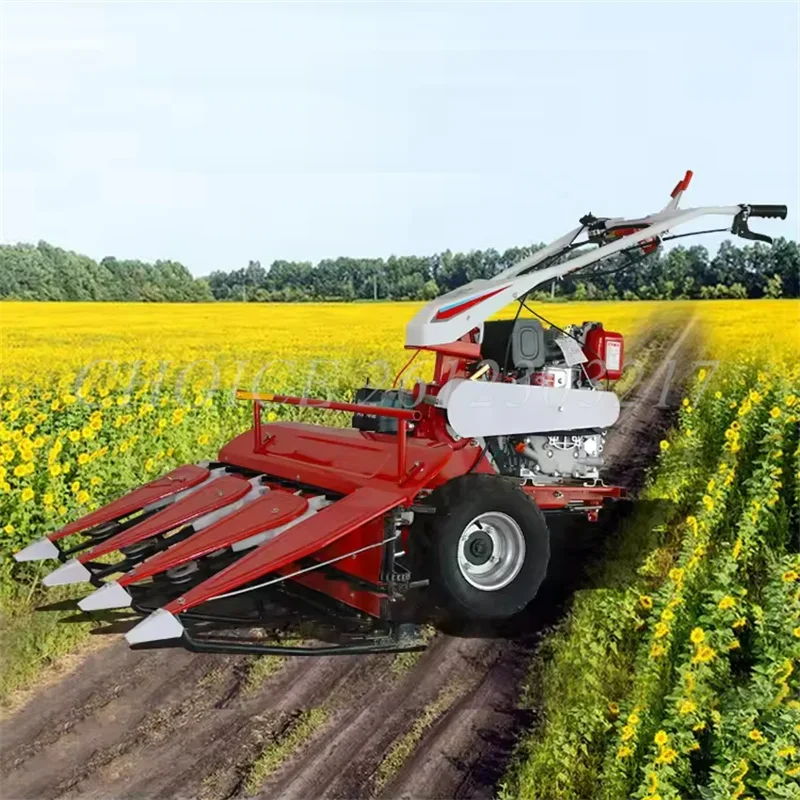 High Capacity Oats Rice Soybeans Grains Wheat Harvesting Machine Without Handcart Chili Corn Straw Sun Cutting Machine