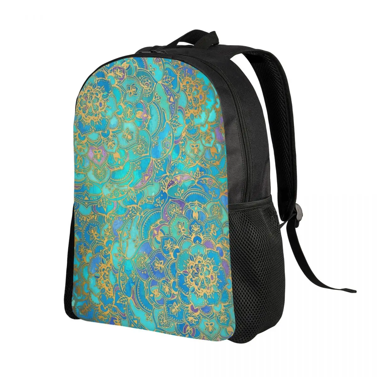 Custom Mandalas Travel Backpack Women Men School Laptop Bookbag Buddhism Aum Yoga Meditation College Student Daypack Bags