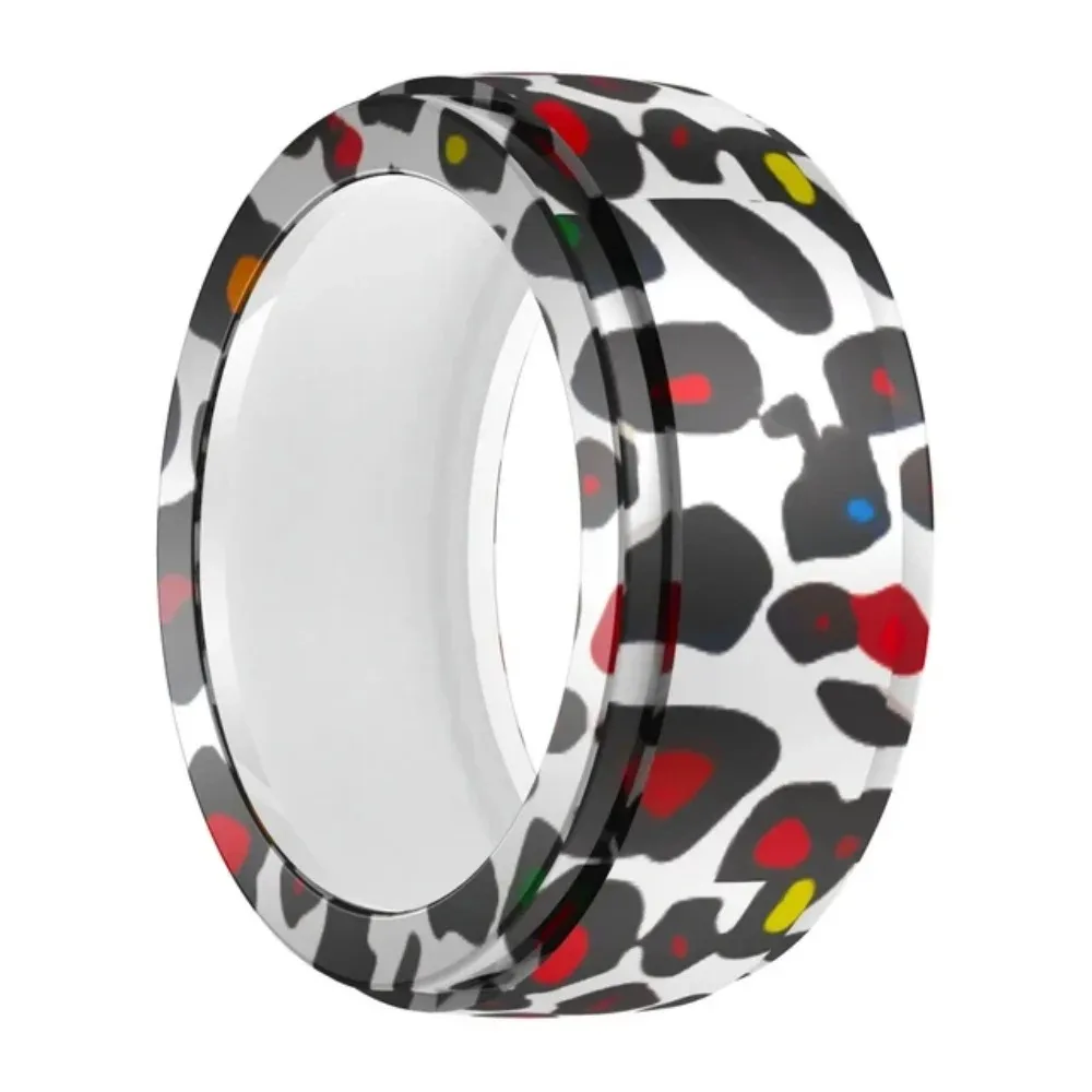 Silicone Ring Cover for Samsung Galaxy Smart Ring Shockproof Smart Ring Printed Pattern Anti Scratch Resistand Shell for Samsung