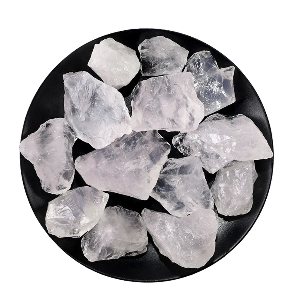 Demagnetizing Tarot Oracle 100g  Rough Crystals Bulk Raw Clear Quartz Healing Stones for  Wire Wrapping, Wicca Reiki,Meditation