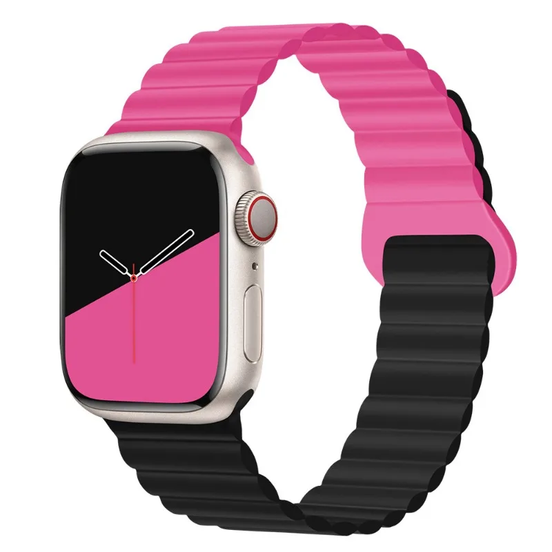 Wholesales Silicone Magnetic Band For Apple Watch  Strap 49mm 38/41/44/45mm SE Rubber Bracelet Series8/7/6/5/4