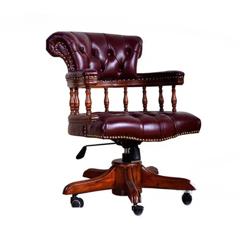 

American Solid Wood Office Chairs Modern Office Furniture Lift Swivel Backrest game Armchair Home Comfortable Computer Chair