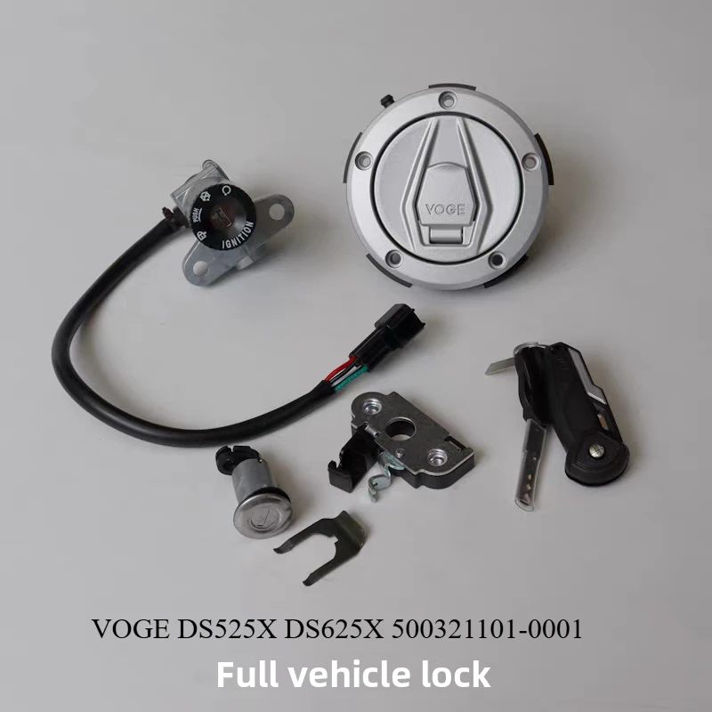 Original Ignition Switch Fuel gas Tank Cap Cover Seat Handle Locks Include Key for LONCIN VOGE DS525X DS625X LX500-Y LX600-A