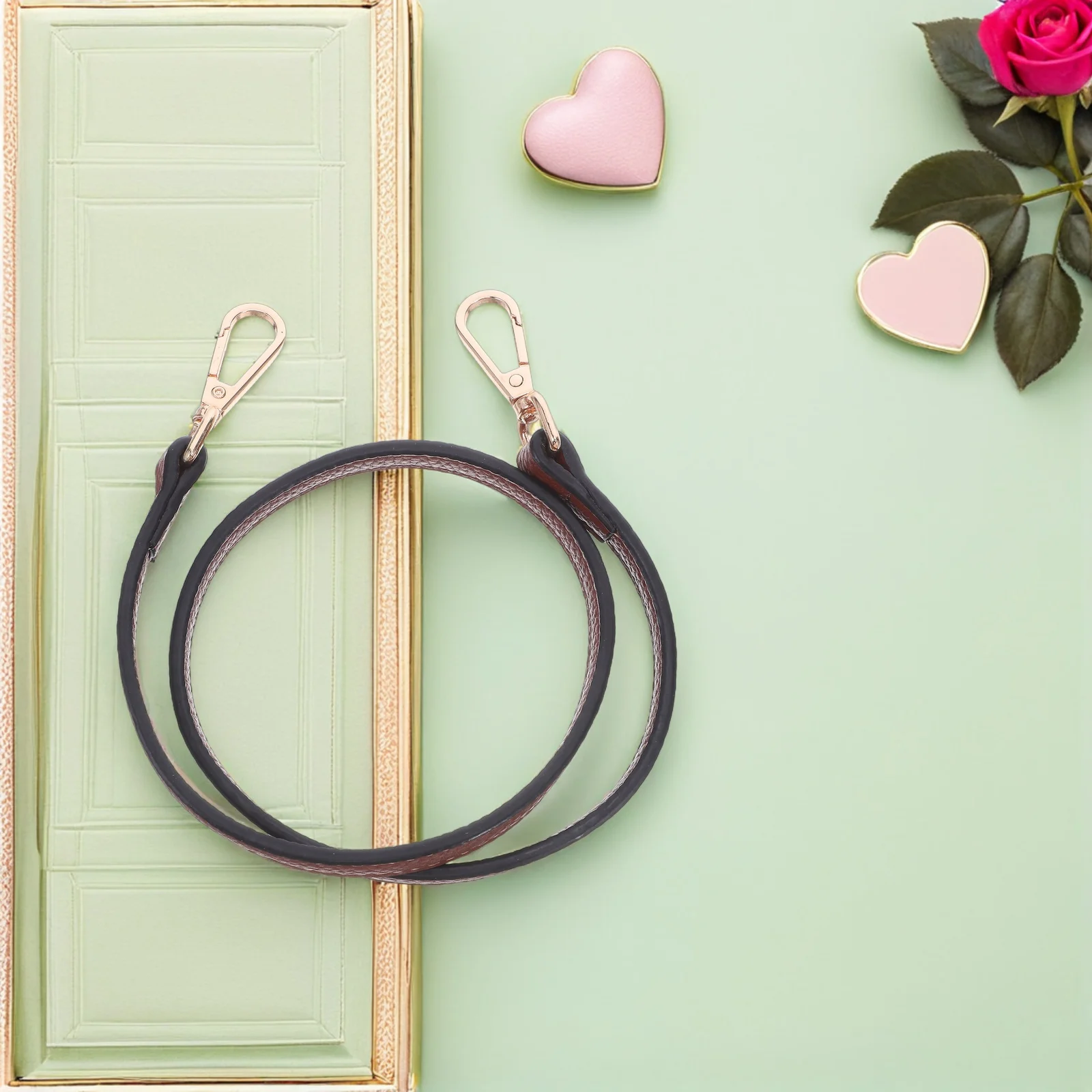 

Brown 23Inch Pu Handbag Strap Replacement Metal Swivel Buckle For Crossbody Shoulder Bag Wallet Briefcase Diy Purse