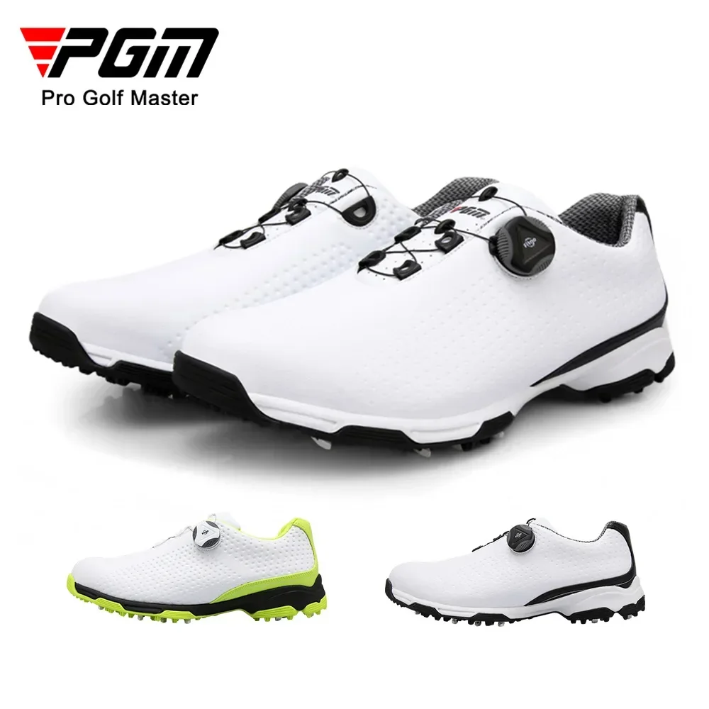 PGM Golf Shoes Men's Football Shoes Summer Sports Shoes Rotating Laces Breathable NEW