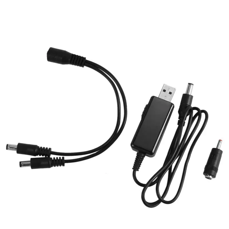 ABWR-2X USB Boost Cable 5V Step Up To 9V 12V Dc Voltage Converter 1A Step-Up Volt Transformer Dc Power Regulator With Switch