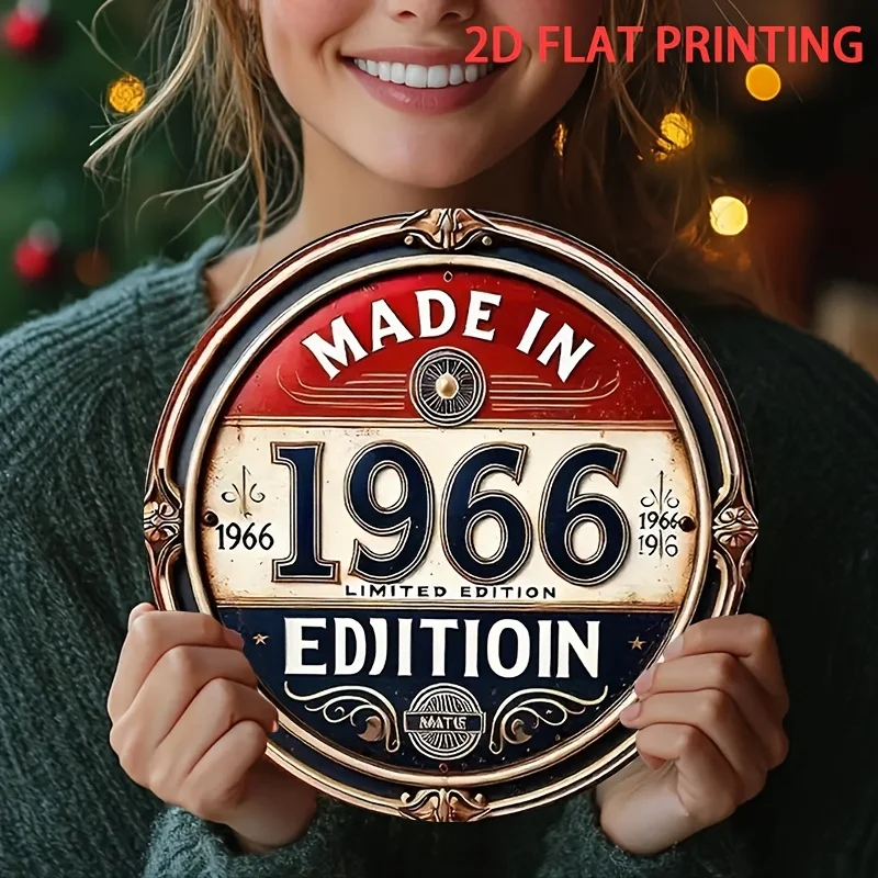 2D Flat, 1pc 2D Flat Print 1966 Reissue Sign - 