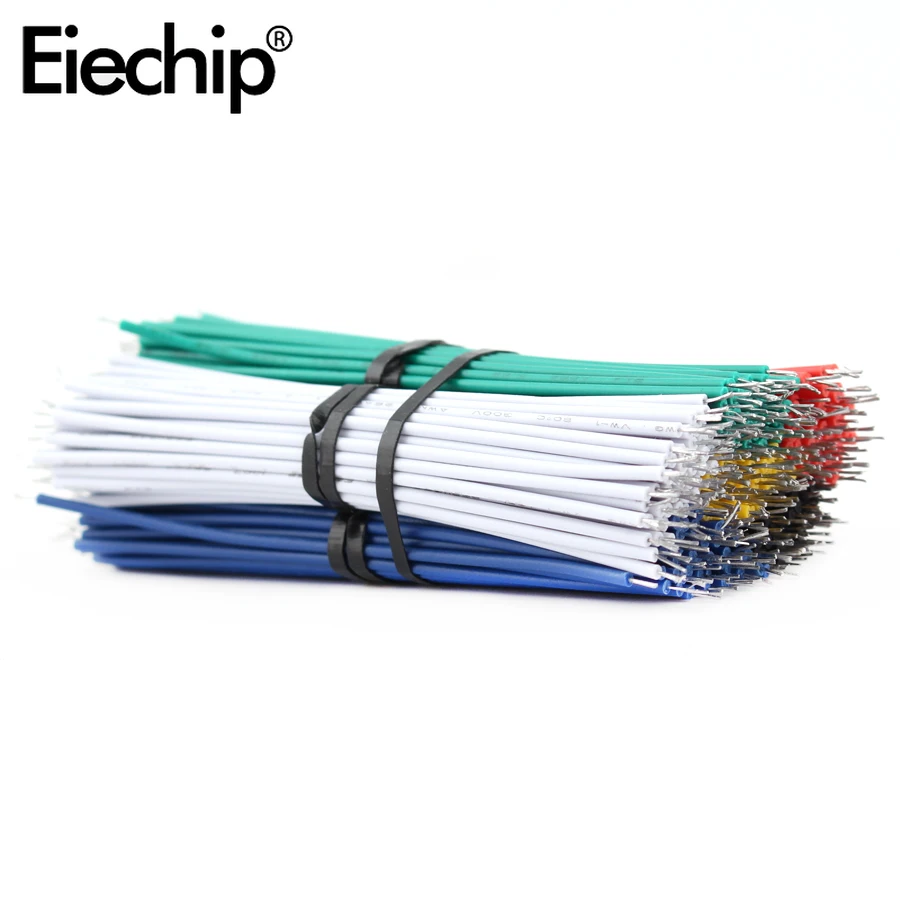 24awg estanho-chapeado breadboard jumper cabo de cabo 8cm 24awg voar jumper fio fios condutor de estanho 1007-24awg