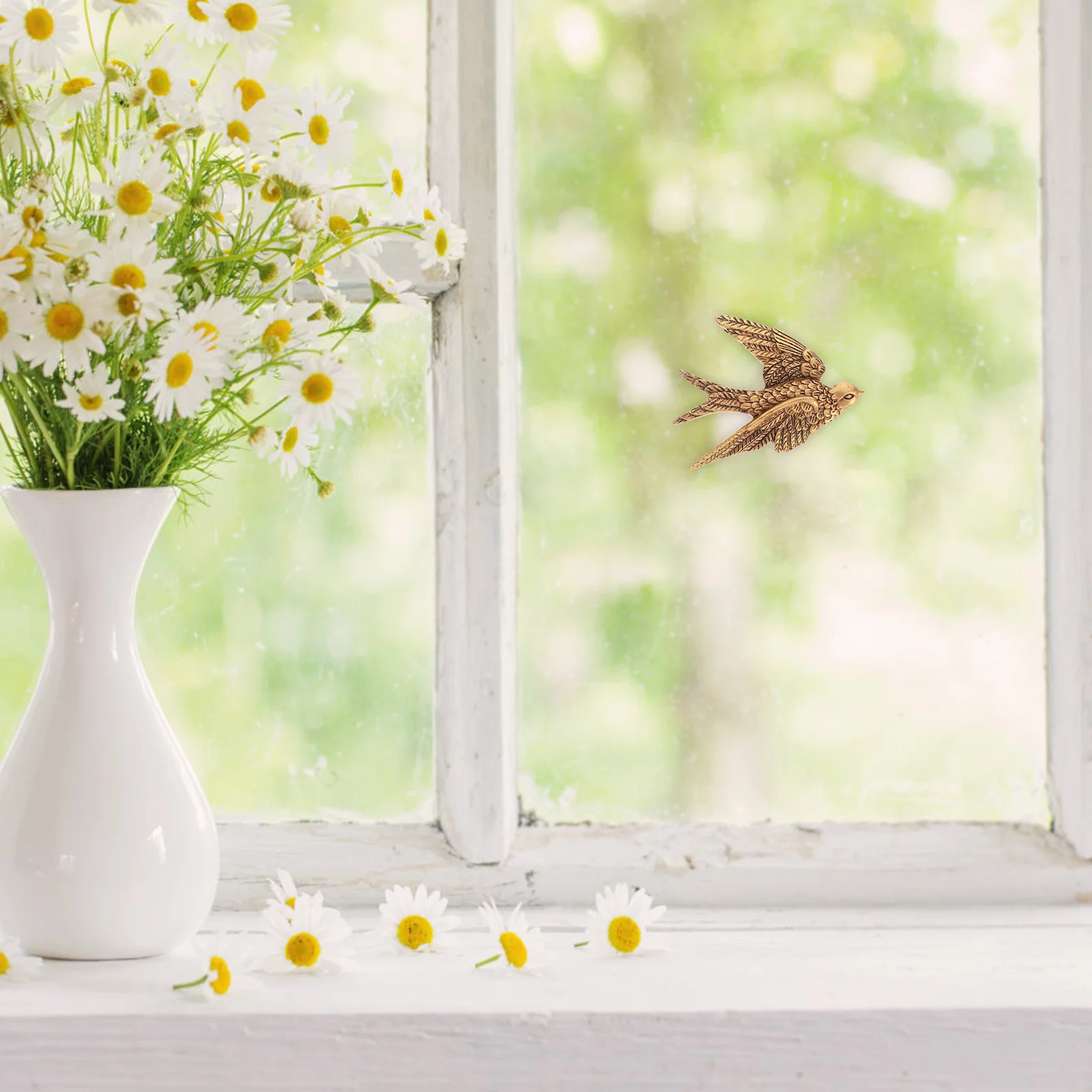 

Resin Swallow Wall Hanging Decoration Retro Style Lightweight Indoor Outdoor Garden Wall Art Ornament Home Ornament