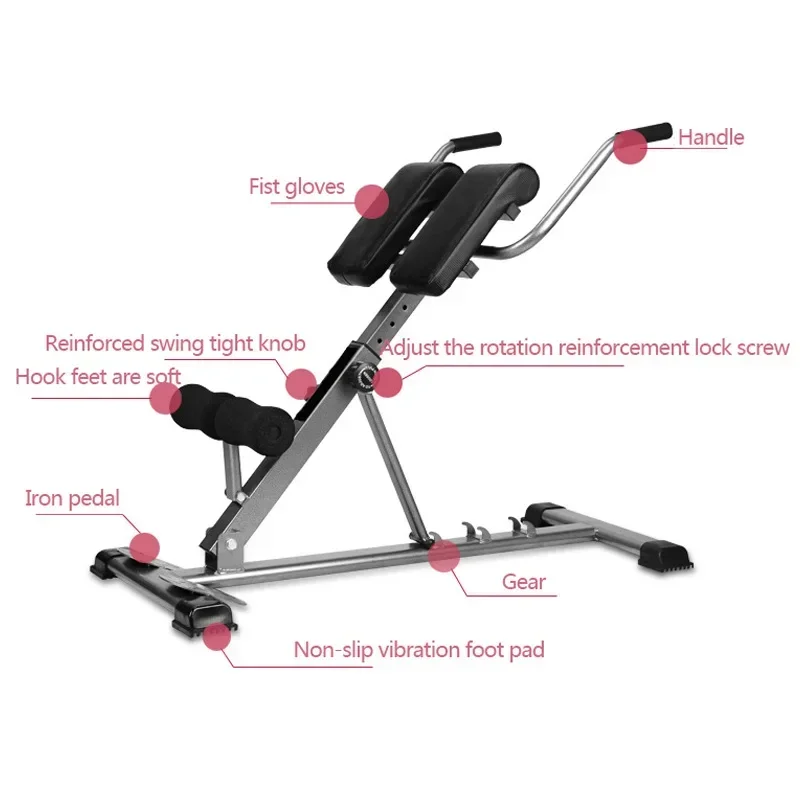 

Roman Stool Home Fitness Equipment Abdomen Roman Chair Waist Fitness Equipment Foldable Abdominal Muscle Training Fitness Chair