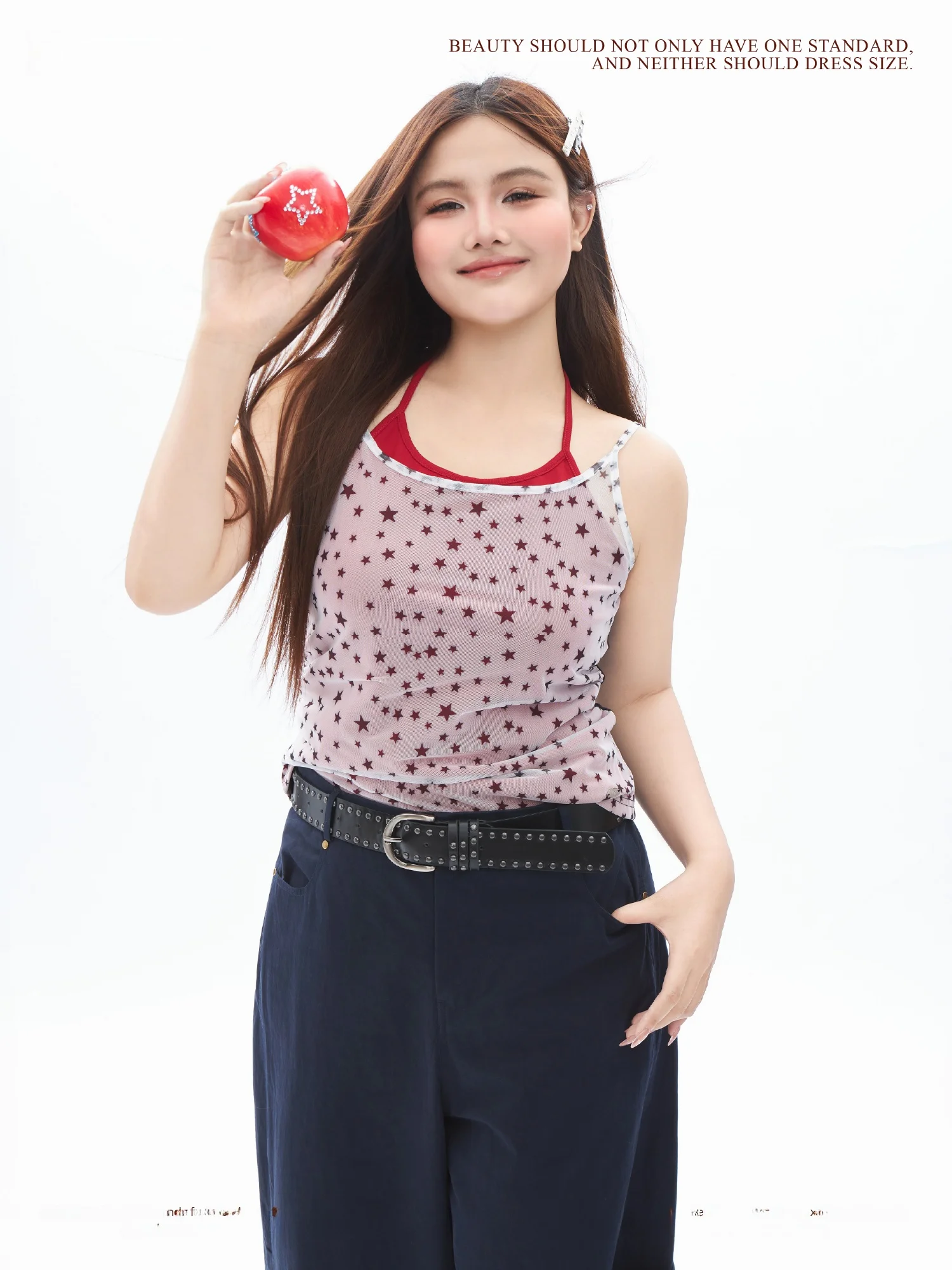 

Женский топ-майка Slimming Star Me, летняя майка из полиэстера (95% полиэстер, 5% спандекс), удобная посадка, модный дизайн.