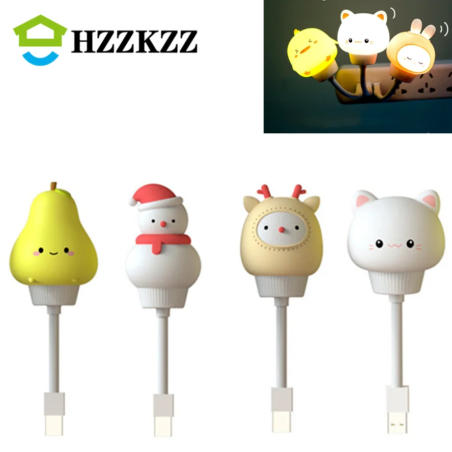 

LED USB Night Light Chlidren Cute Cartoon Night Lamp Bear Remote Control for Baby Kid Bedroom Decor Bedside Lamp Christmas Gift